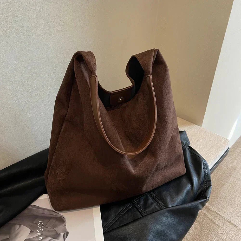 Edurano – Modern Mocka Tote - Väska för Vardag - Edurano