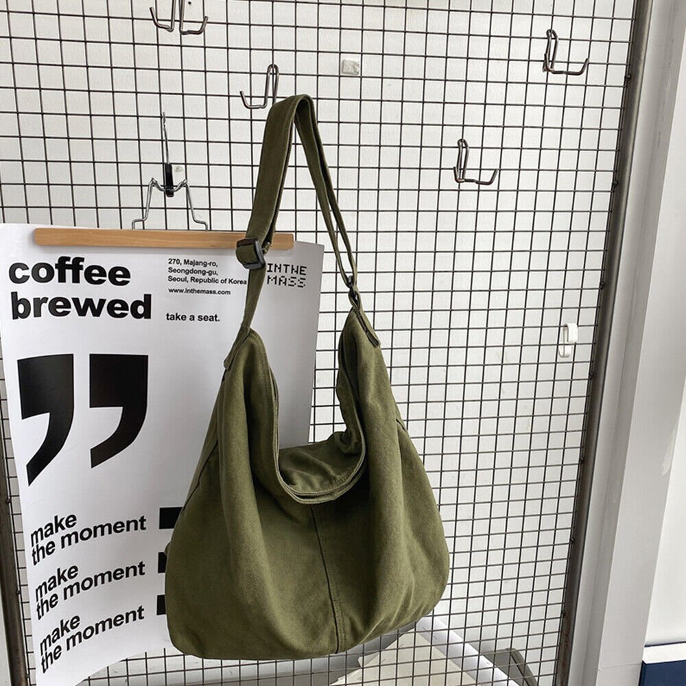 Edurano – Stilren oversize canvasväska - Edurano