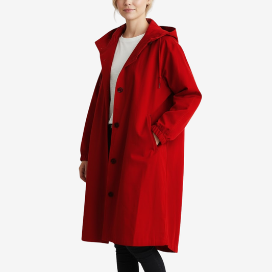 Vattentät kappa med vindavvisande material för kvinnor | Edurano