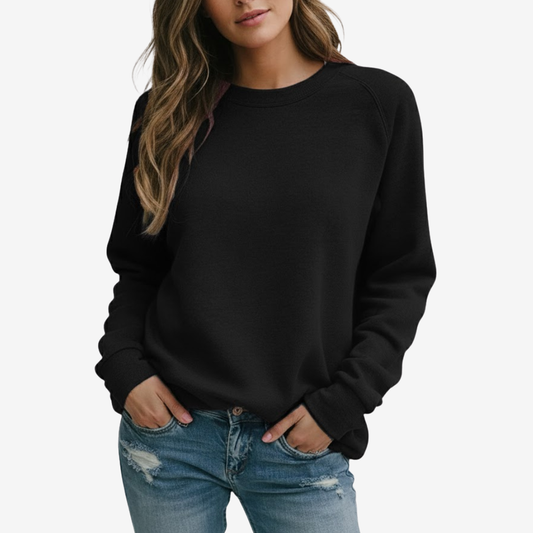 Sweatshirt i bomull med avslappnad passform | Edurano