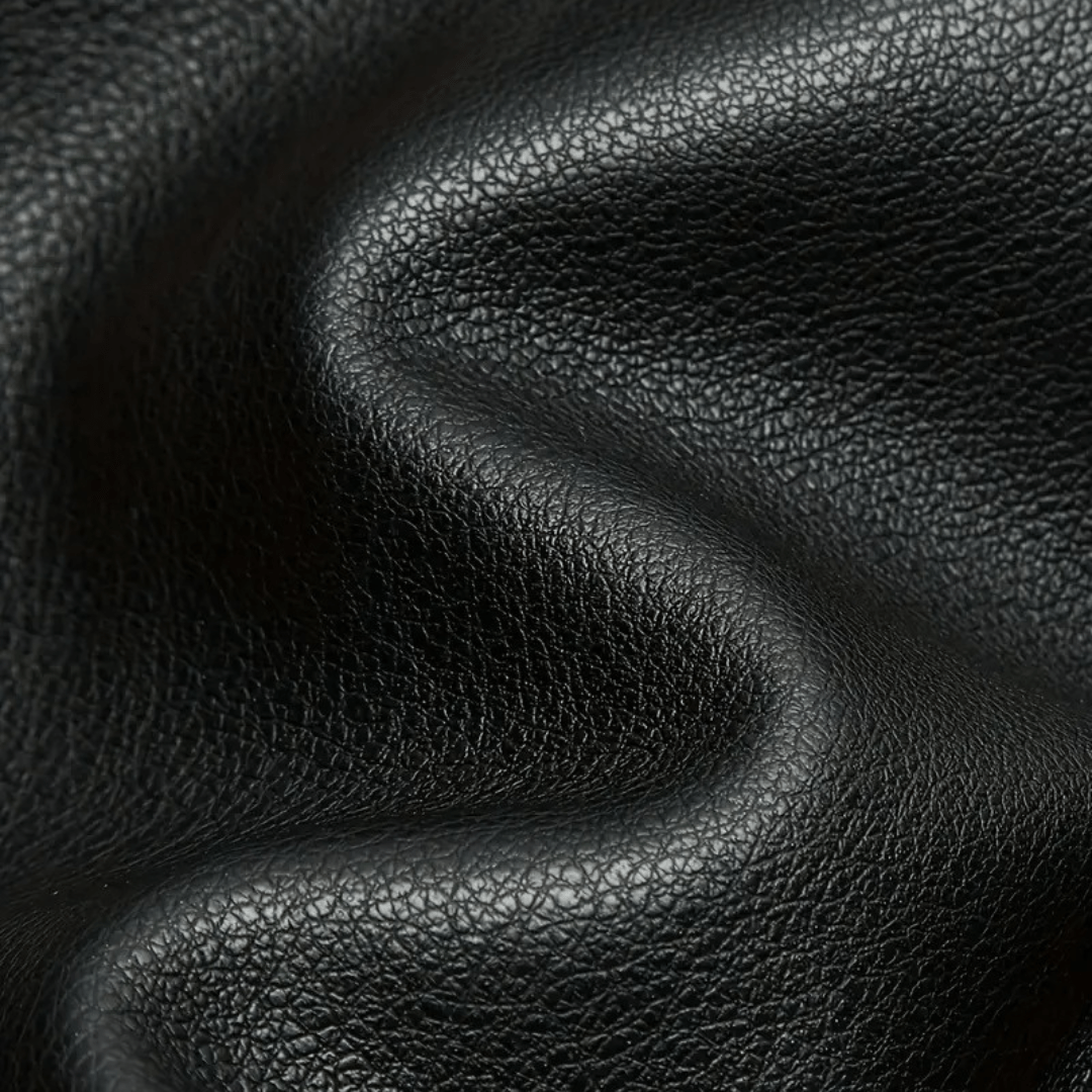 Bikerjacka i konstläder med dragkedjedetaljer | Edurano - Edurano