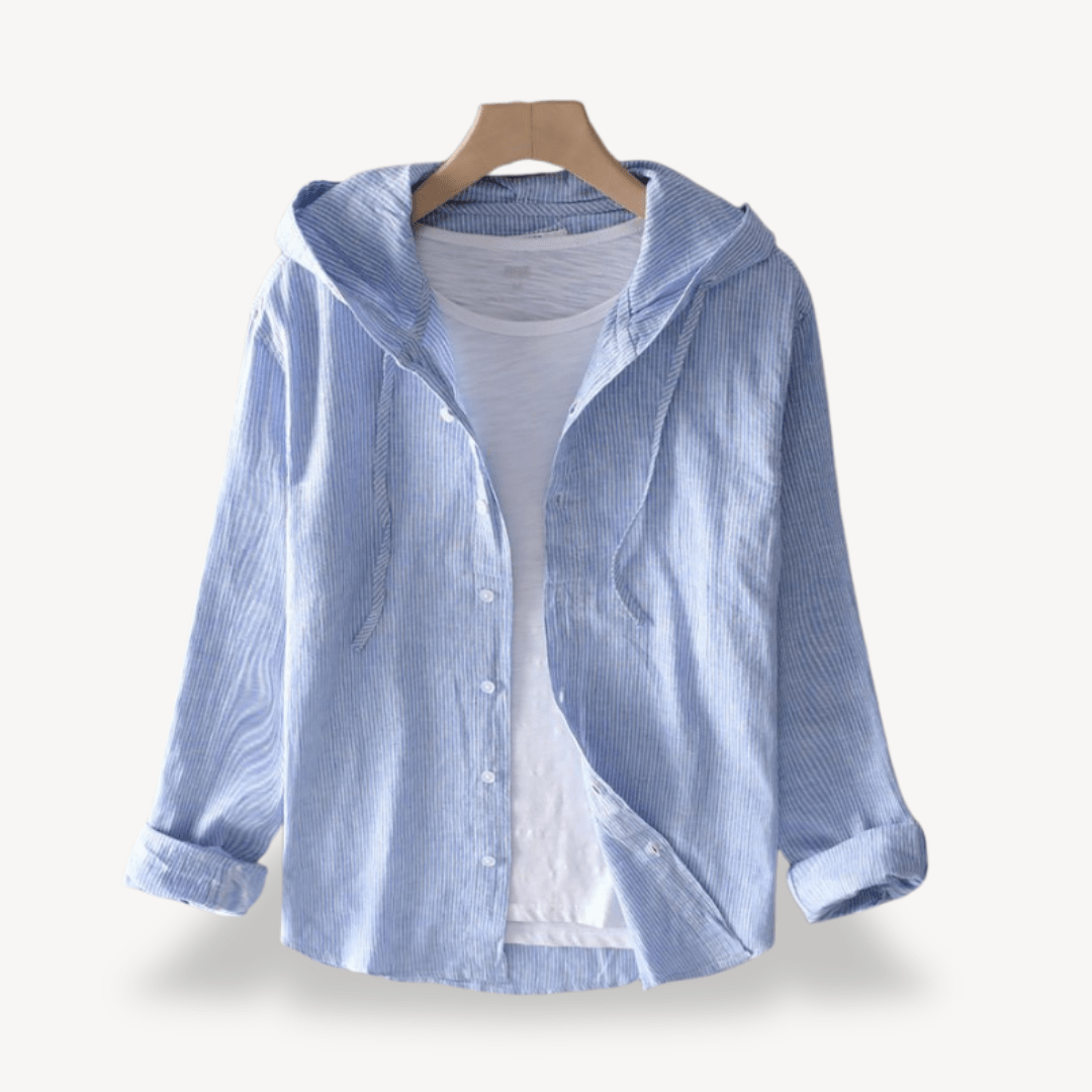 Blus med huva i mjukt tyg för kvinnor | Edurano - Edurano