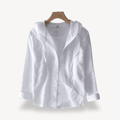 Blus med huva i mjukt tyg för kvinnor | Edurano - Edurano