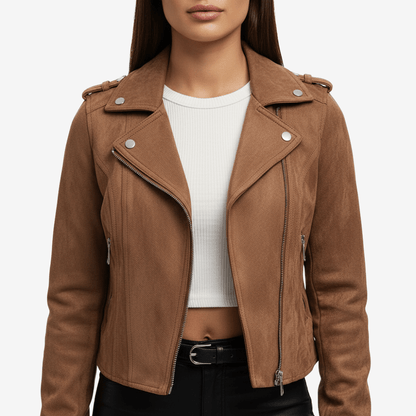 Edurano – Damjacka i Läder: Elegant & Tidlös - Edurano