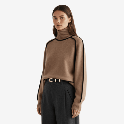 Edurano – Mjuk Damtröja med Hög Hals - Edurano