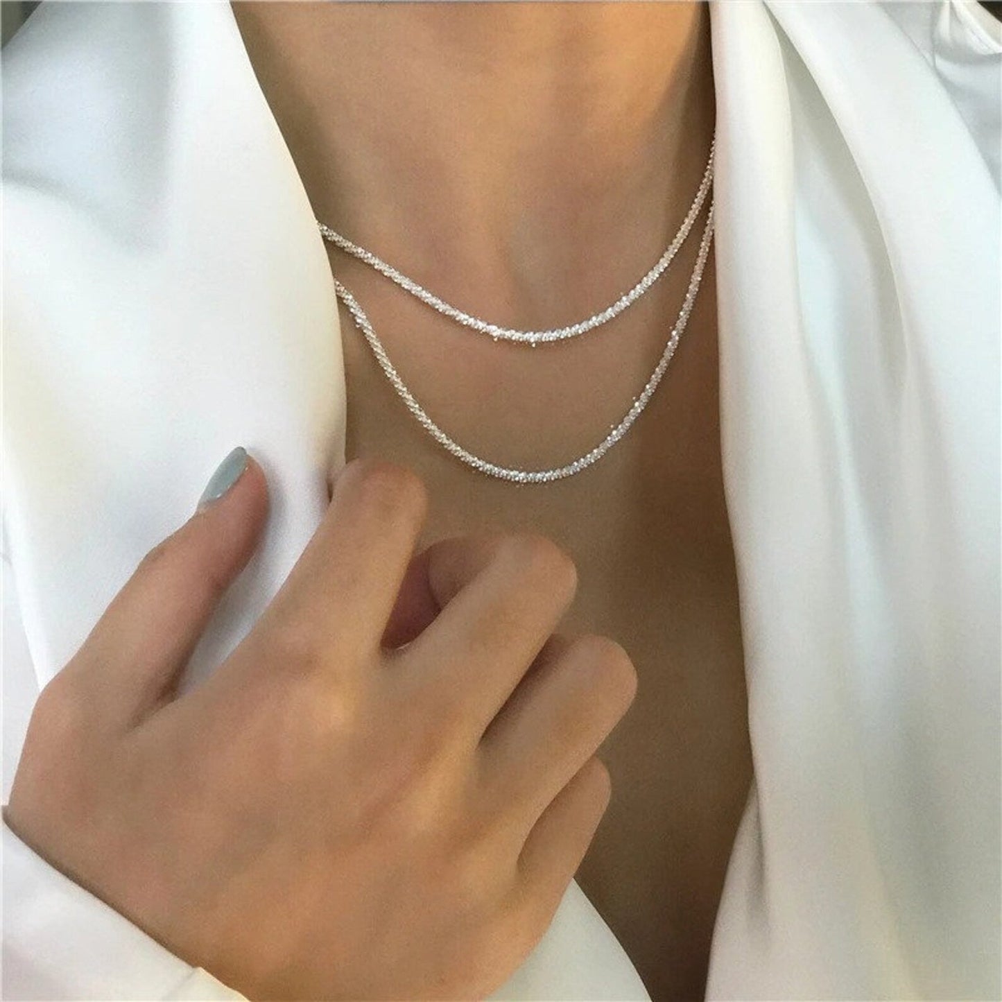 Edurano – Silverstjärna halsband set - Edurano