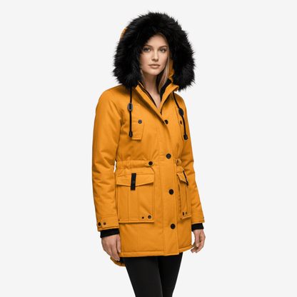 Edurano – Stilig Varm Vinterjacka med Huva - Edurano