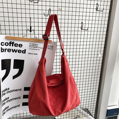 Edurano – Stilren oversize canvasväska - Edurano