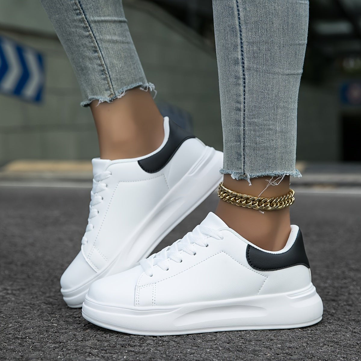 Edurano – Vita ortopediska damsneakers - Edurano