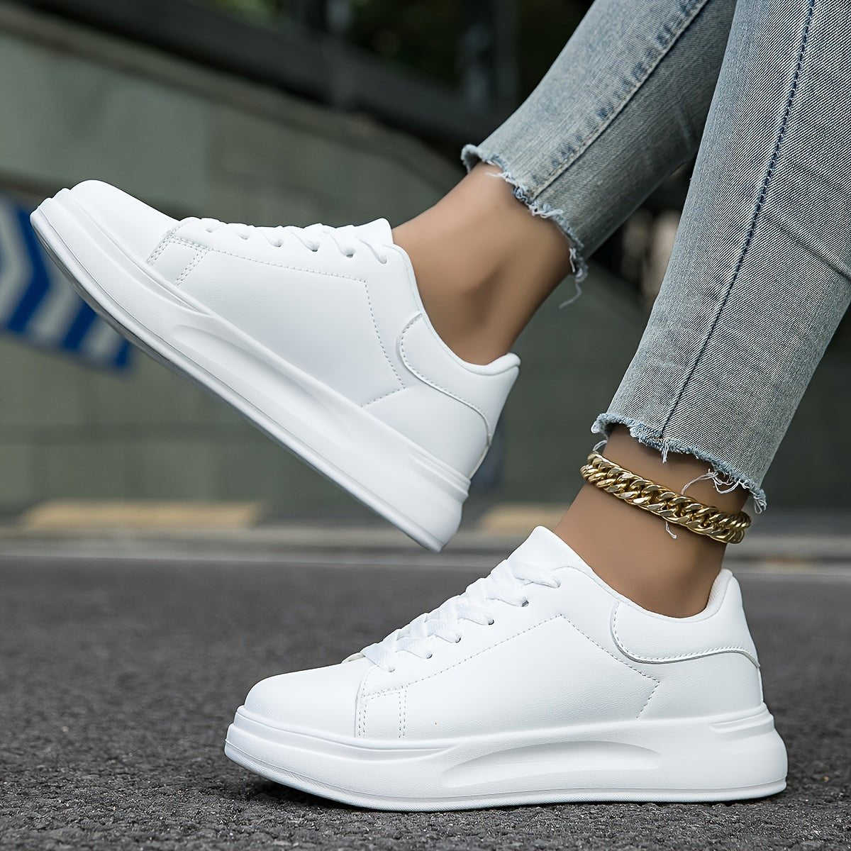 Edurano – Vita ortopediska damsneakers - Edurano