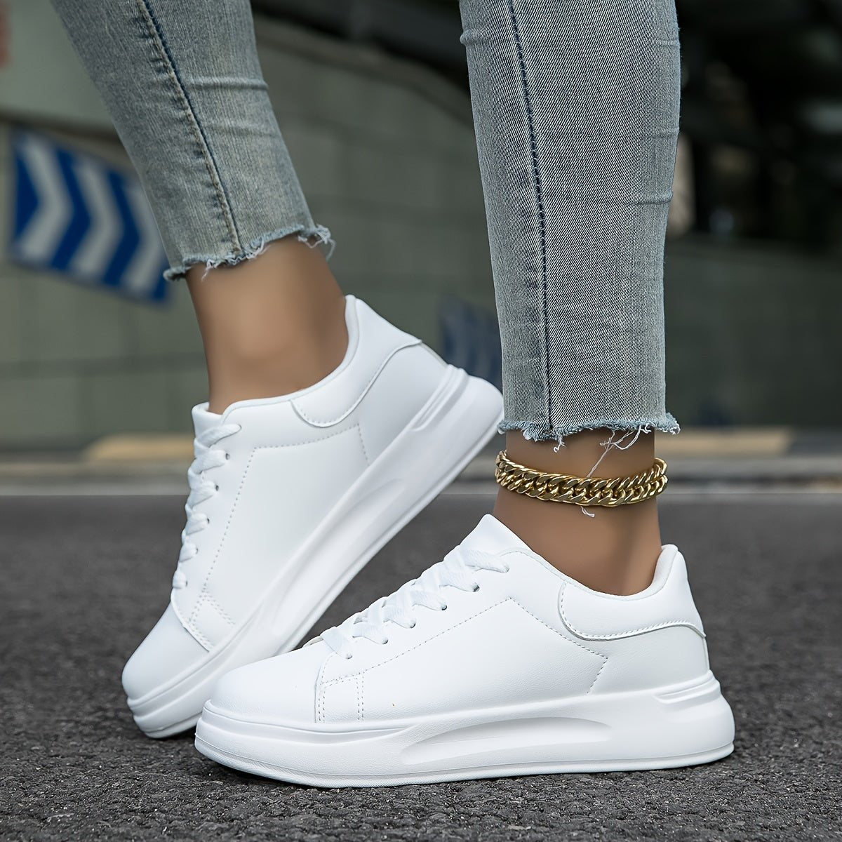 Edurano – Vita ortopediska damsneakers - Edurano