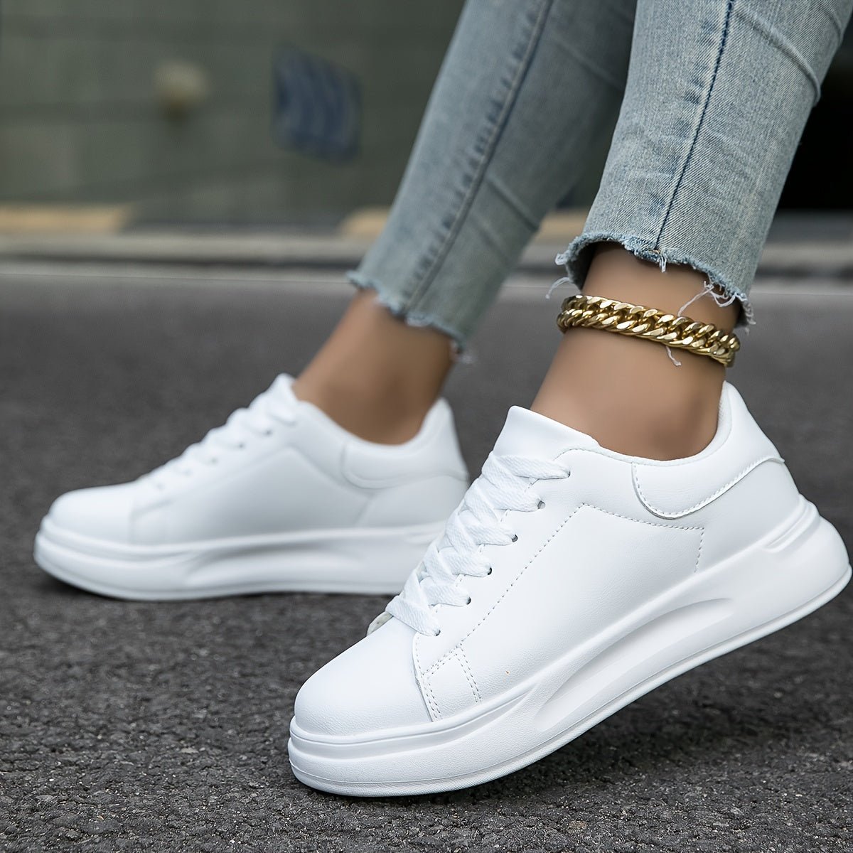 Edurano – Vita ortopediska damsneakers - Edurano