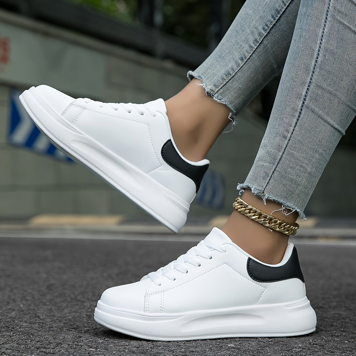 Edurano – Vita ortopediska damsneakers - Edurano