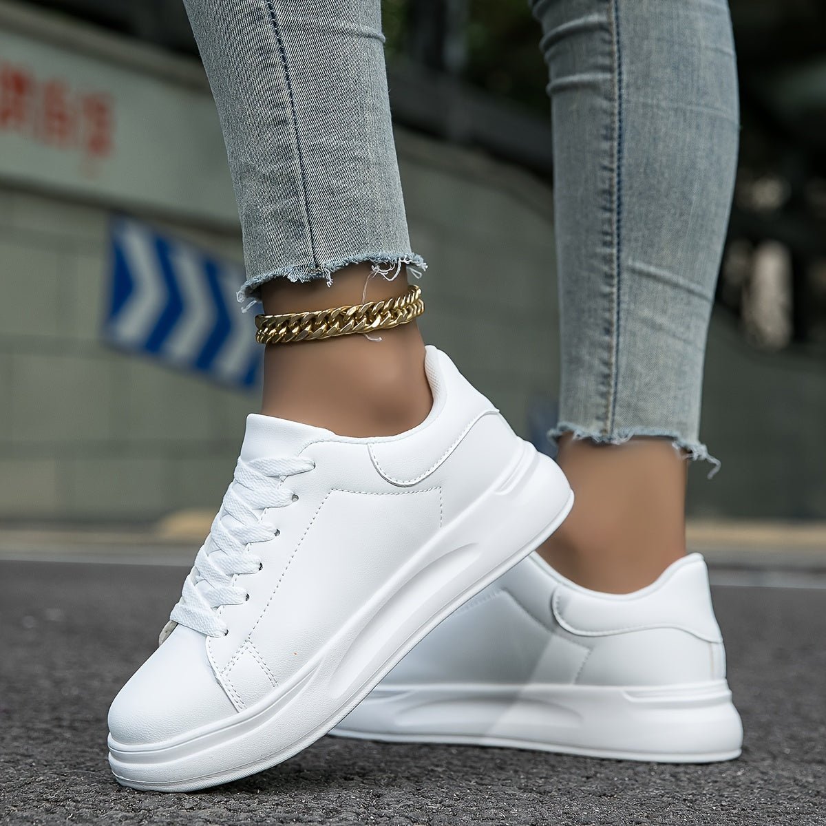 Edurano – Vita ortopediska damsneakers - Edurano