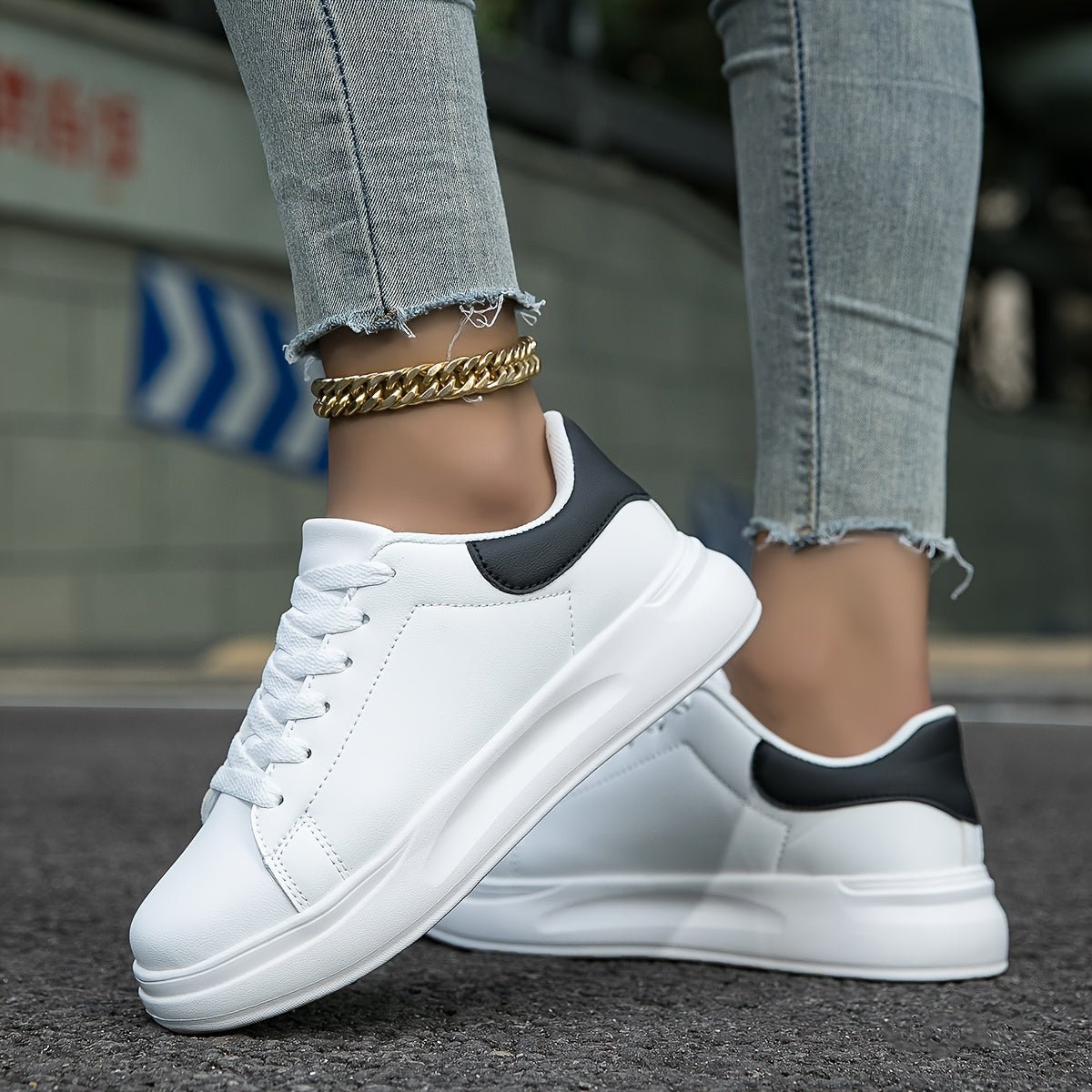 Edurano – Vita ortopediska damsneakers - Edurano