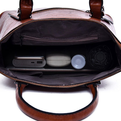 Handväska i veganskt läder med praktiska fack | Edurano - Edurano