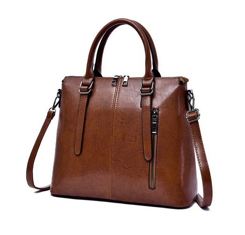 Handväska i veganskt läder med praktiska fack | Edurano - Edurano