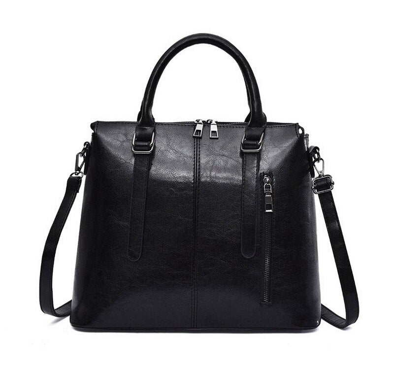 Handväska i veganskt läder med praktiska fack | Edurano - Edurano