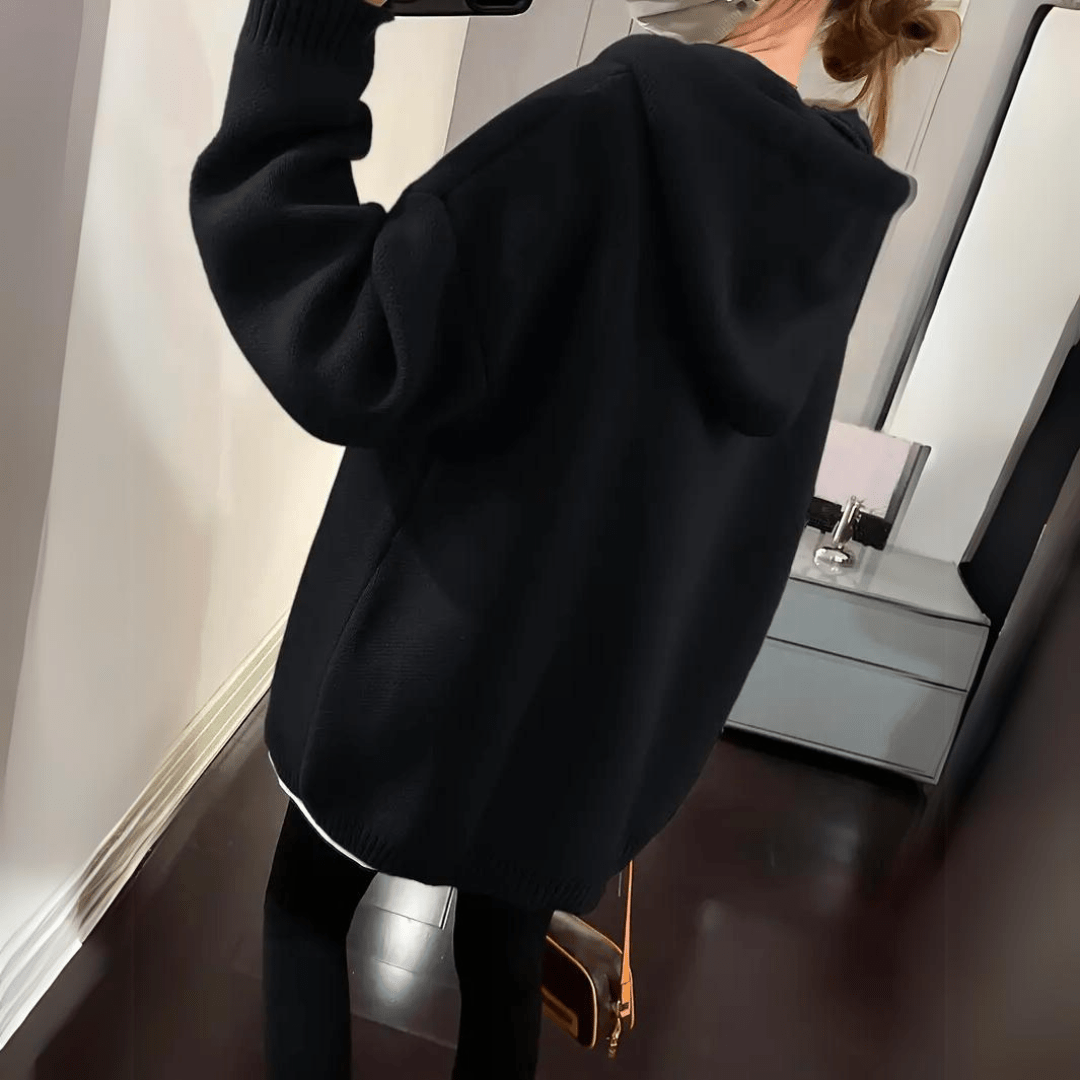 Hoodie i mjukt bomullstyg för kvinnor | Edurano - Edurano