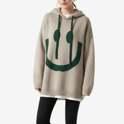 Hoodie i mjukt bomullstyg för kvinnor | Edurano - Edurano