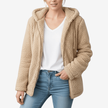 Hoodie i mjukt tyg med avslappnad passform för kvinnor | Edurano - Edurano