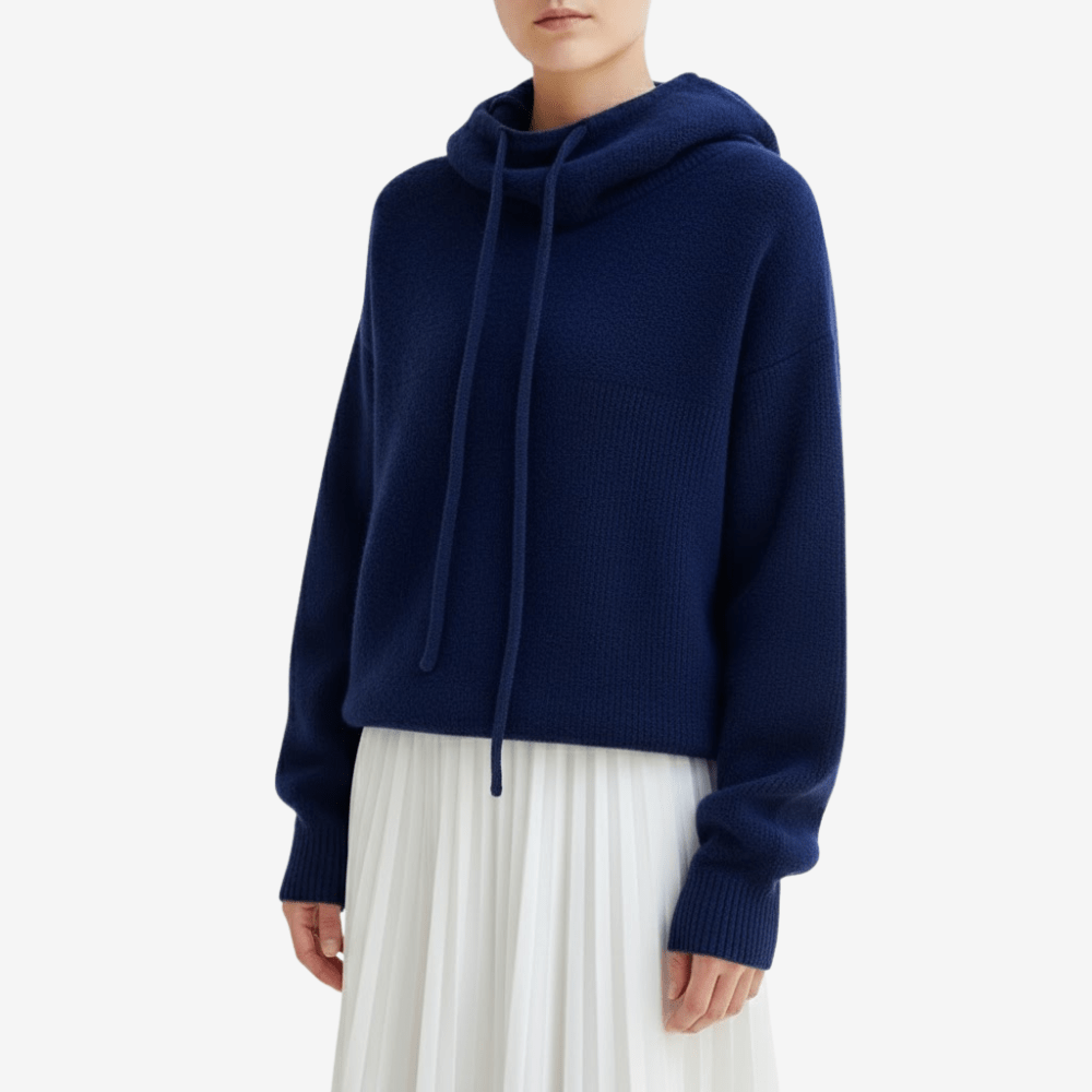 Hoodie i mjukt tyg med avslappnad passform för kvinnor | Edurano - Edurano