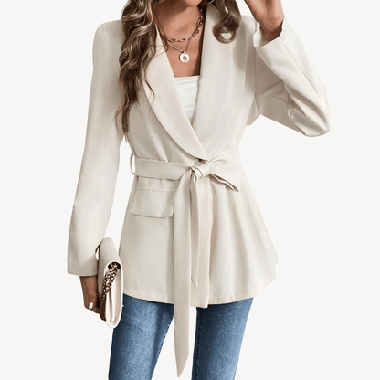 Kavaj med bälte och skräddarsydd passform | Edurano - Edurano