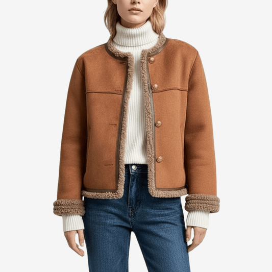 Mockajacka med fuskpälsdetaljer för kvinnor | Edurano - Edurano