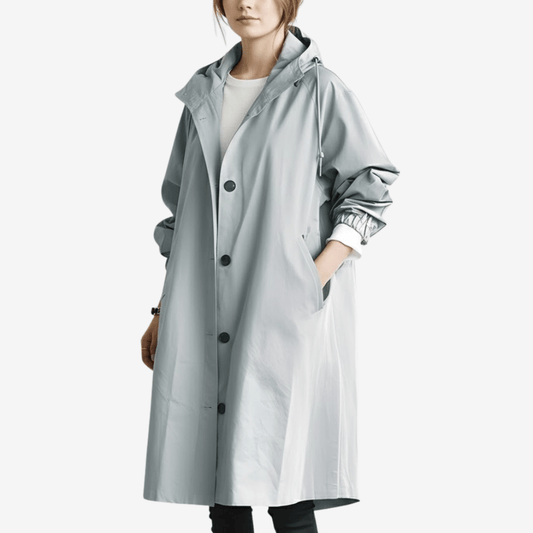 Trenchcoat i lätt tyg med klassisk passform för kvinnor | Edurano - Edurano
