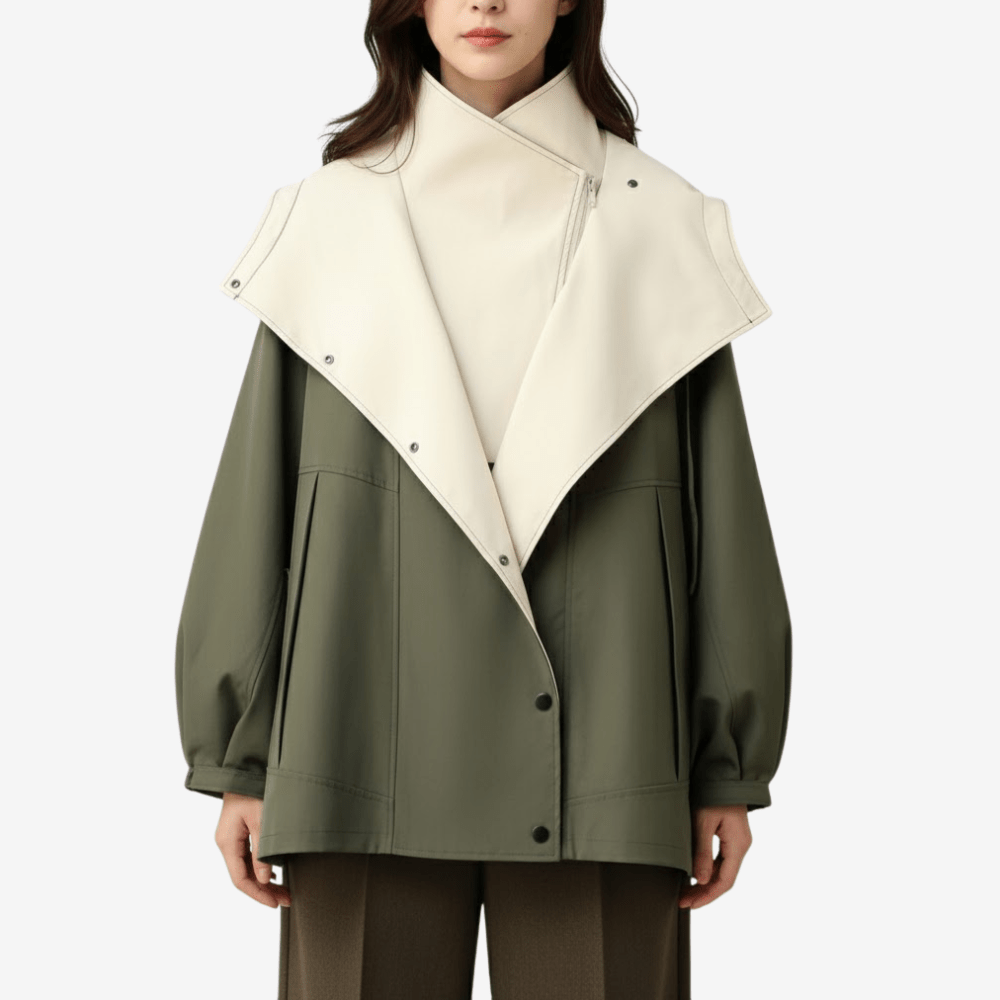 Trenchcoat med färgblock för kvinnor | Edurano - Edurano