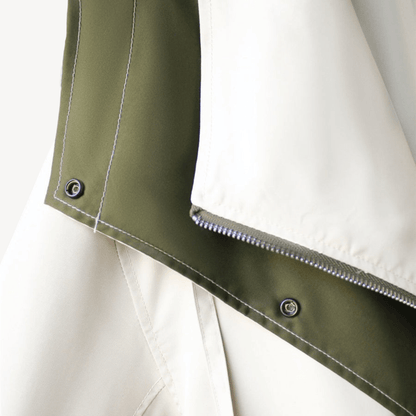Trenchcoat med färgblock för kvinnor | Edurano - Edurano