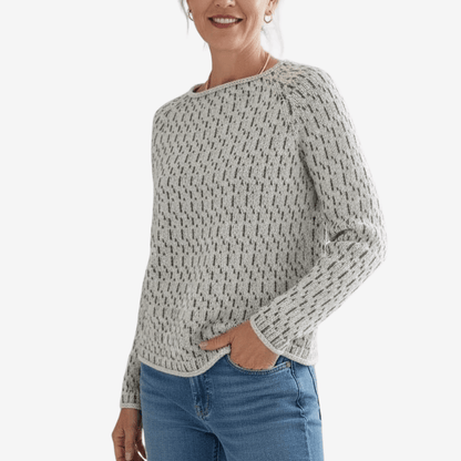 Tröja i mjukt tyg med båthals för kvinnor | Edurano - Edurano