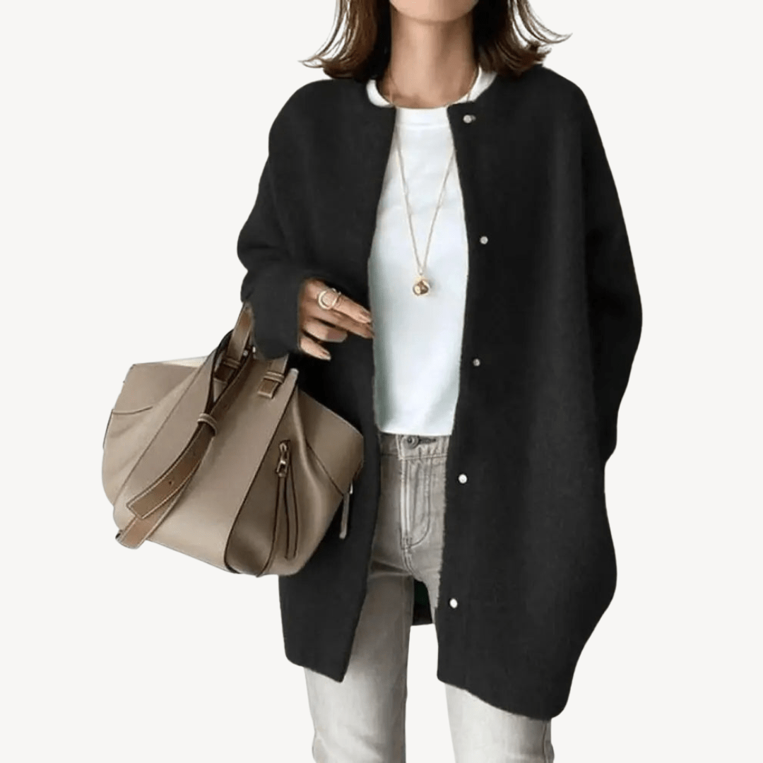 Ullkofta med knappar i mjuk ullblandning | Edurano - Edurano