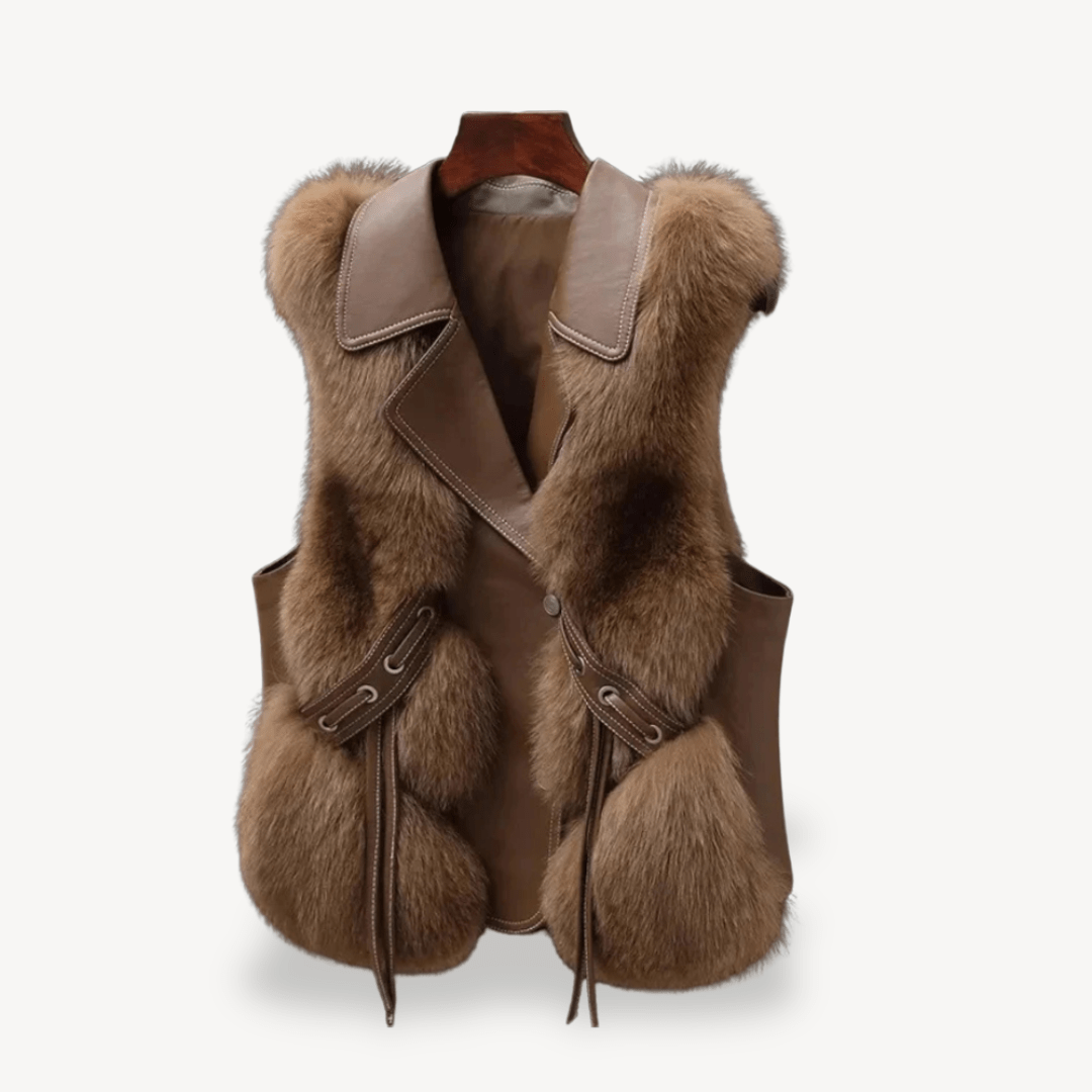 Väst med mjukt fuskpälsfoder | Edurano - Edurano