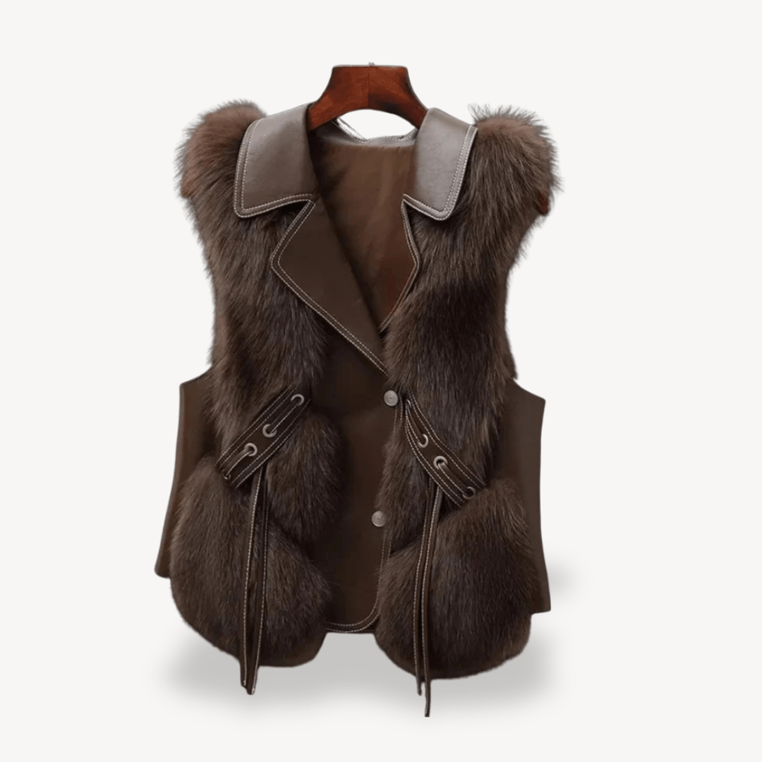 Väst med mjukt fuskpälsfoder | Edurano - Edurano
