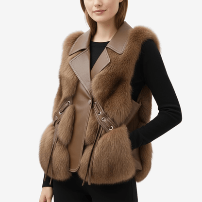 Väst med mjukt fuskpälsfoder | Edurano - Edurano