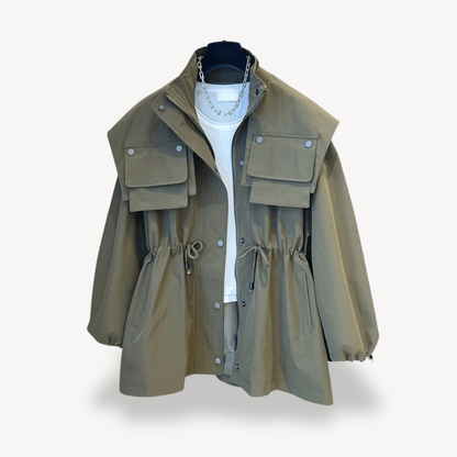 Verktygsjacka i lätt tyg med avslappnad passform och fickor | Edurano - Edurano